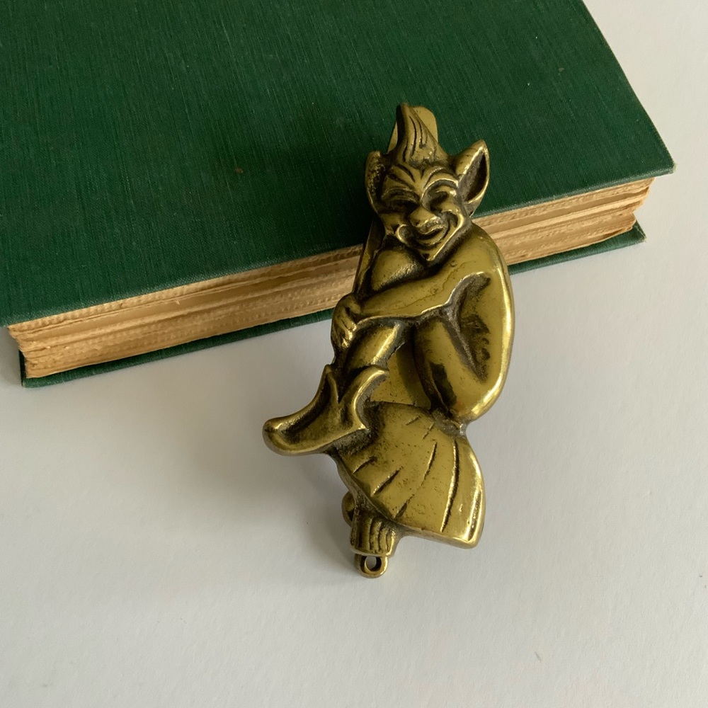 Pixie on Mushroom Doorknocker